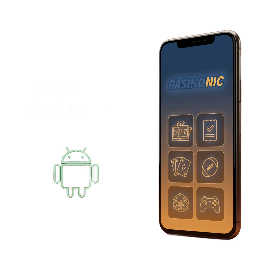 Casinonic Android app promo: free download for real-money play; bet on the go with quick setup.