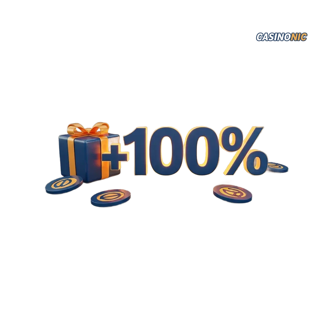 Casinonic Australia bonuses banner: up to €1200 welcome bonus, slots, tables, live games; 18+ gamble responsibly