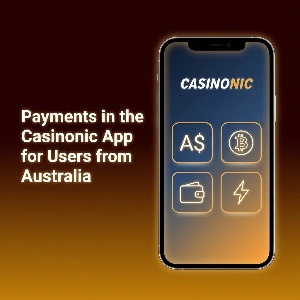 Casinonic app payment methods for Australian users including Visa, Mastercard, Skrill, and other secure options